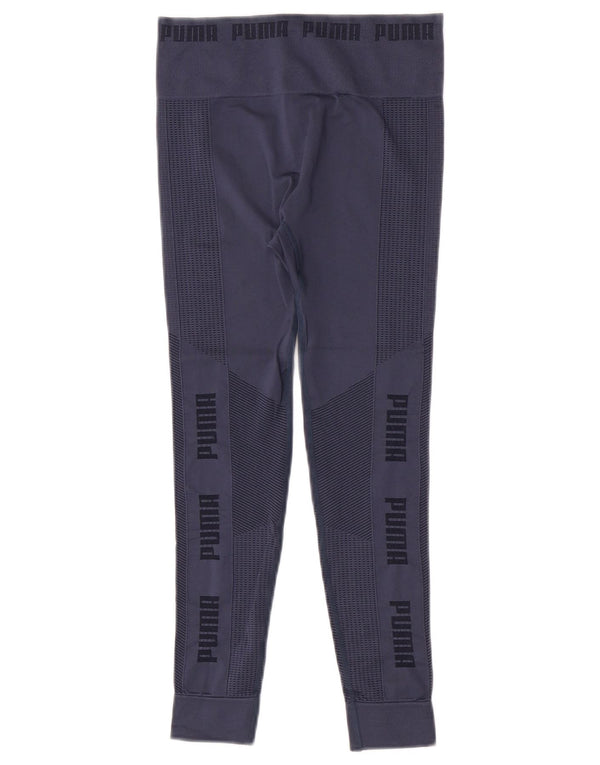 Leggings corti Puma da donna UK 8 Small Blu Navy