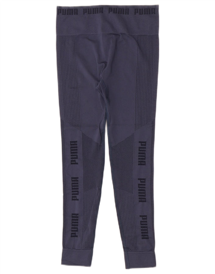 Leggings corti Puma da donna UK 8 Small Blu Navy