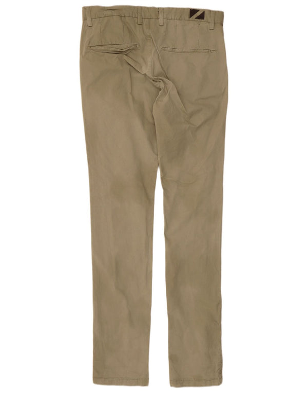 Pantaloni chino slim da uomo Zara EU 40 medio W31 L34 cotone kaki