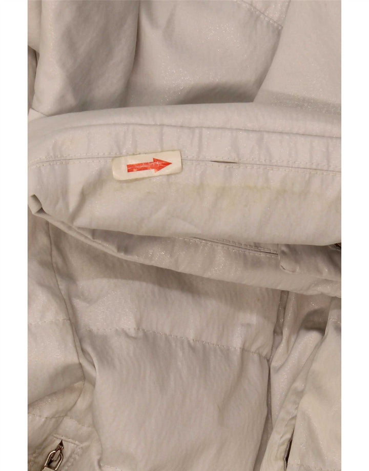 Cappotto imbottito da donna Marella UK 12 Poliestere bianco medio