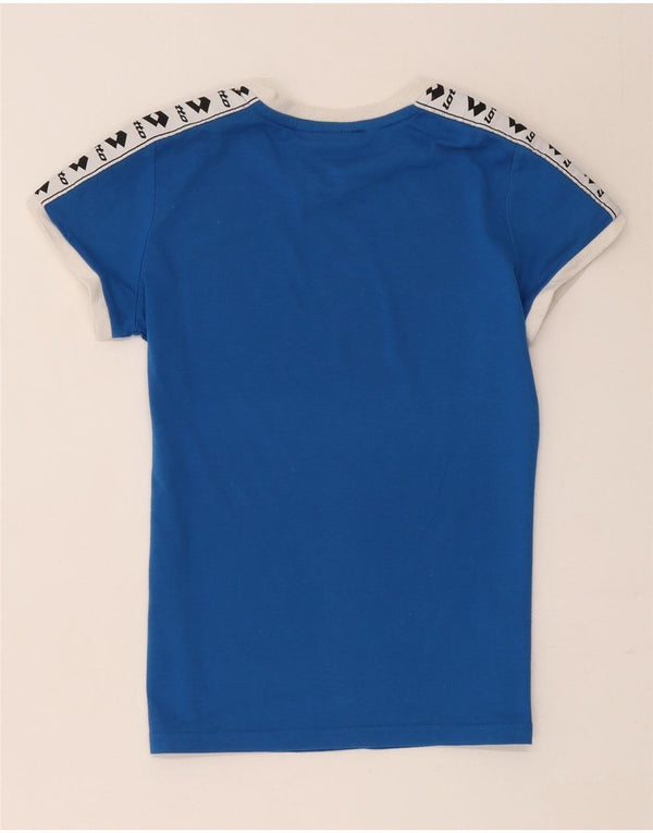 T-shirt grafica da donna Lotto Life's Top UK 10 Small Blue Colourblock