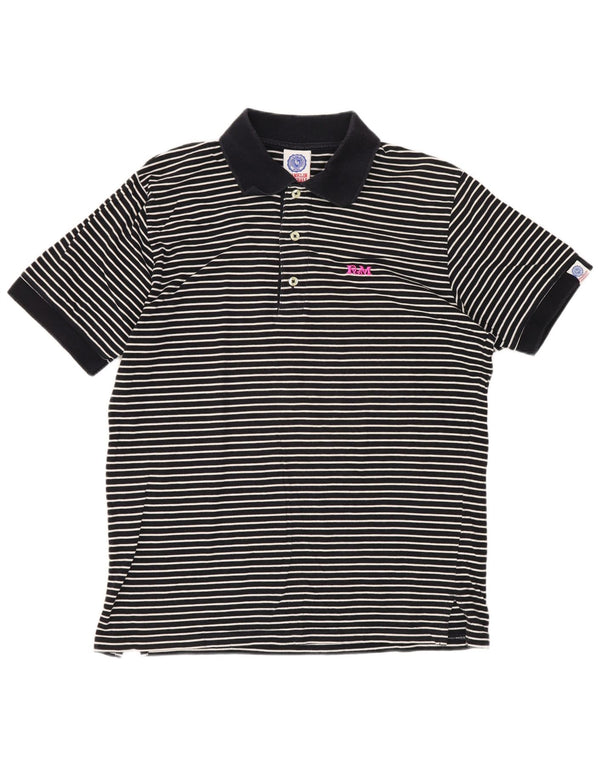 Polo da uomo Franklin & Marshall a righe medie blu navy