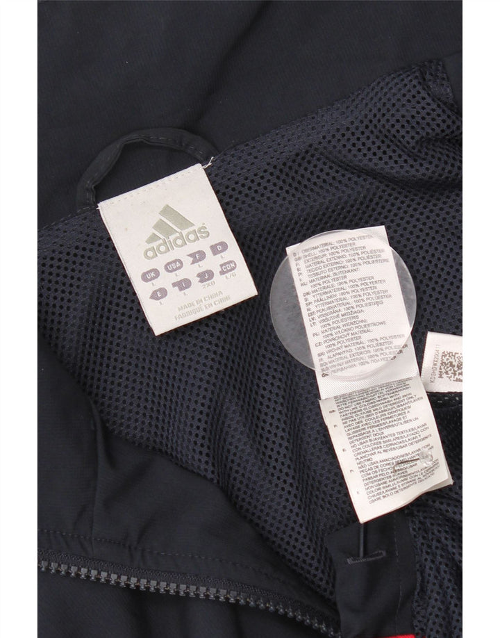 Giacca da uomo Adidas Climalite Top Jacket Large Blu Navy in poliestere