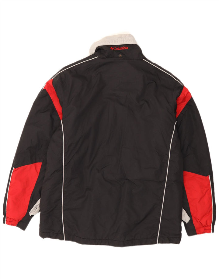 Giacca a vento Columbia da ragazzo 14-15 anni in nylon color block nero