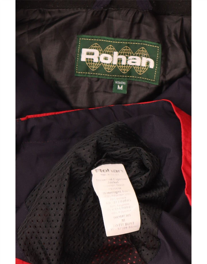 Impermeabile con cappuccio da donna Rohan UK 14 poliestere rosso medio