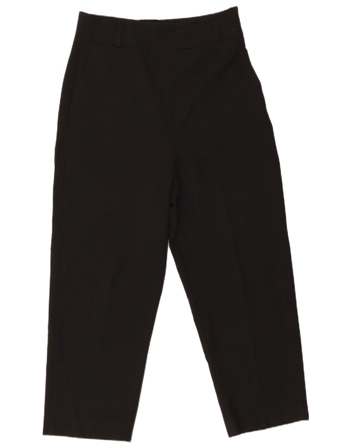 Pantaloni chino affusolati da donna Zara grandi W30 L26 poliestere nero