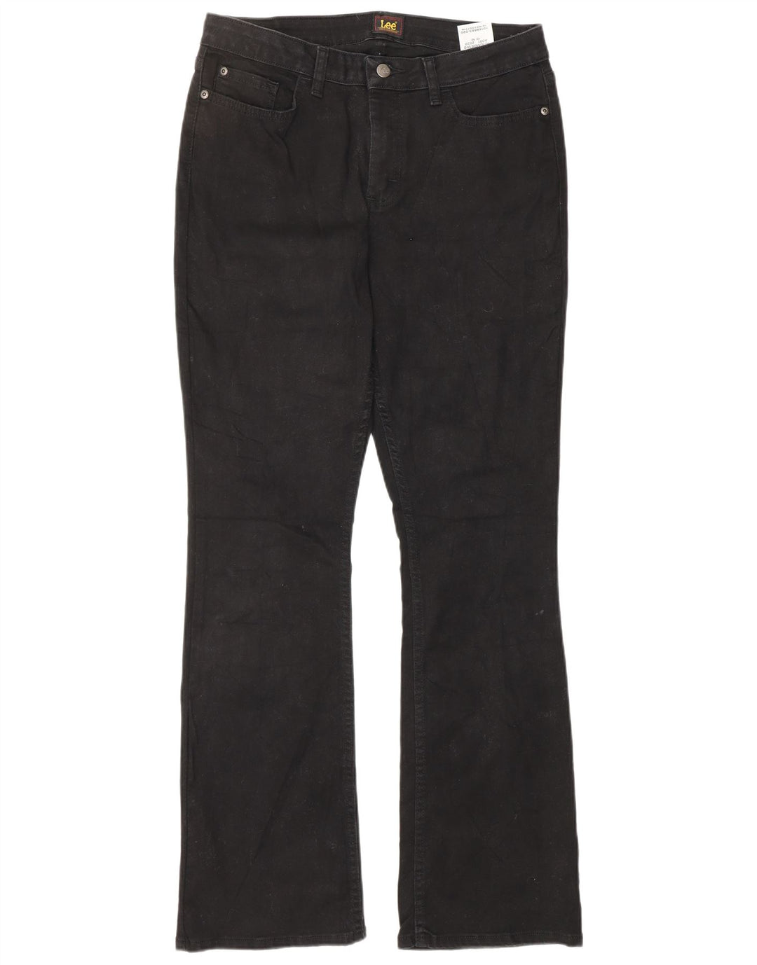 Jeans bootcut da donna LEE US 10 Large W32 L32 cotone nero