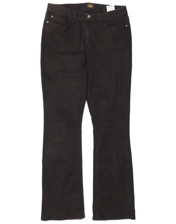 Jeans bootcut da donna LEE US 10 Large W32 L32 cotone nero