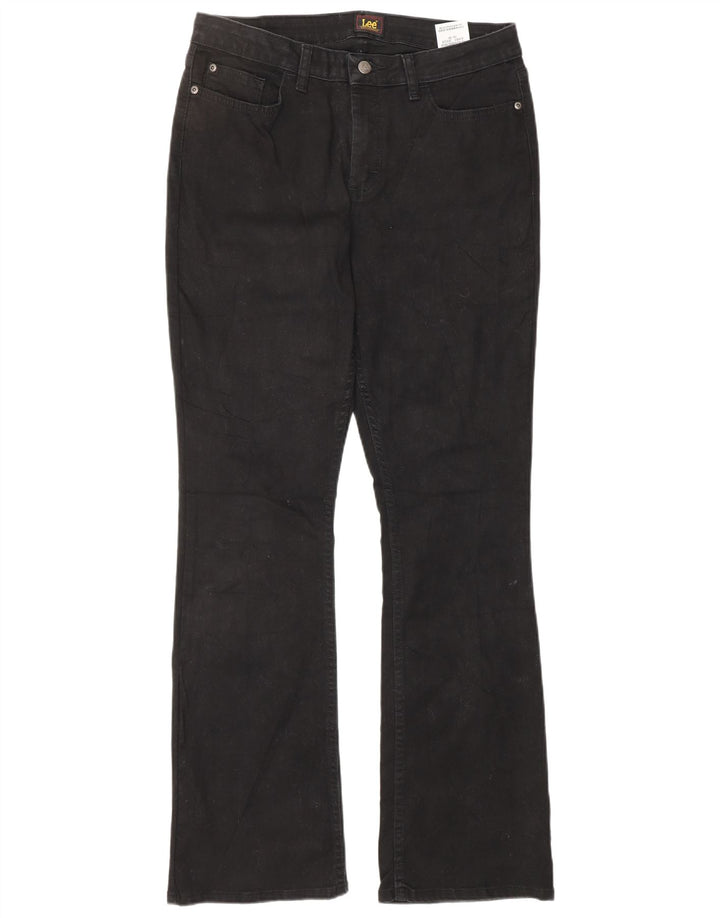Jeans bootcut da donna LEE US 10 Large W32 L32 cotone nero