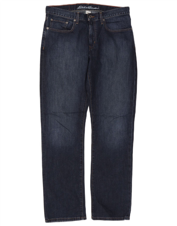 Jeans dritti da uomo Eddie Bauer W34 L32 cotone blu