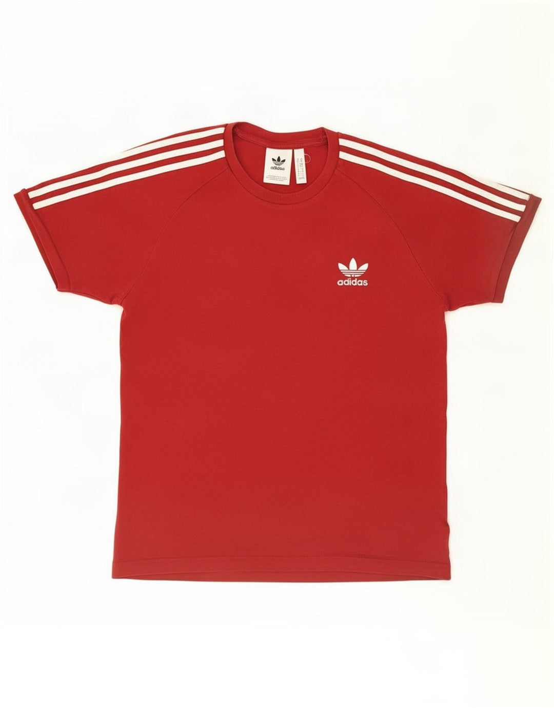 T-shirt da uomo Adidas Top in cotone rosso medio
