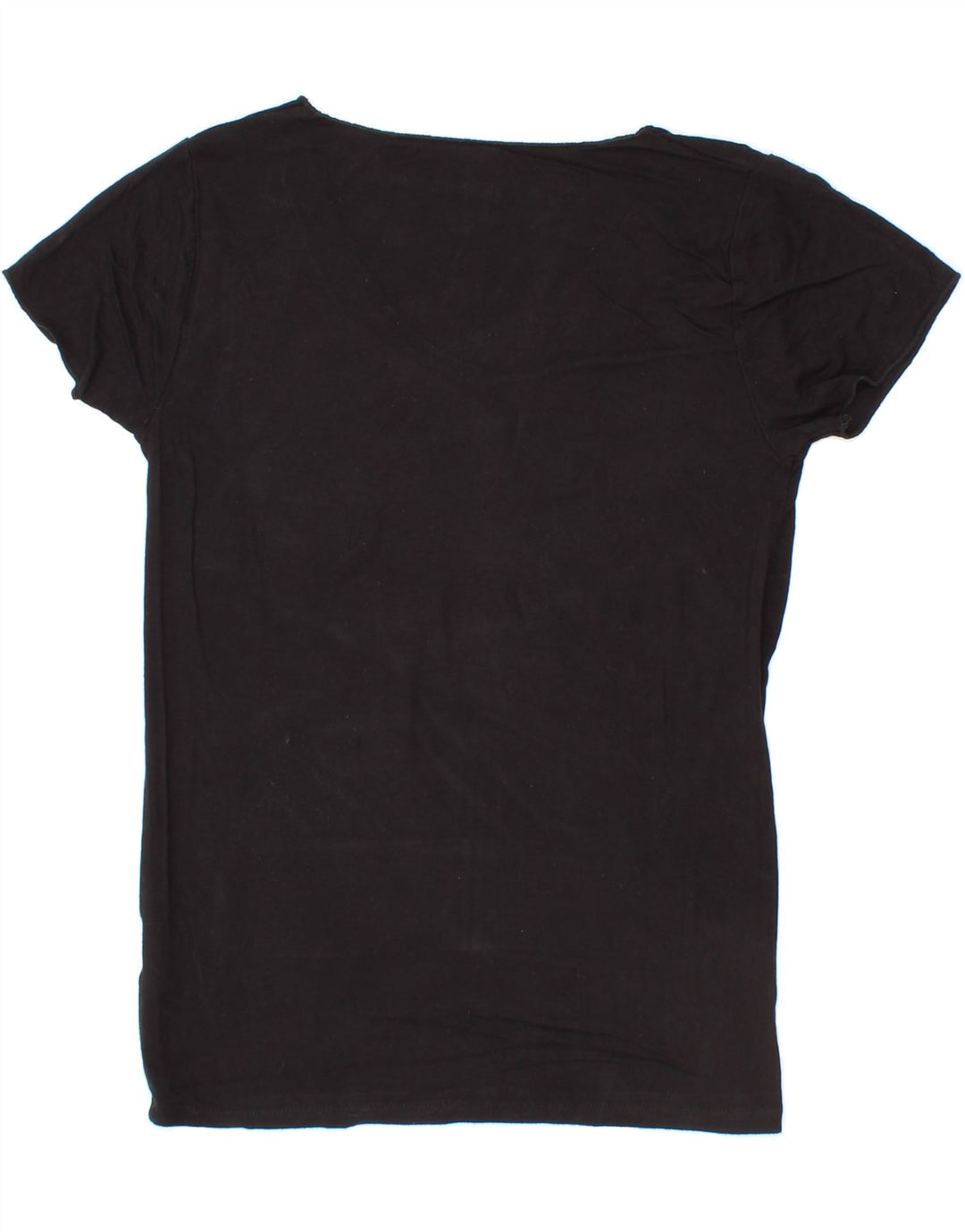 PEPE JEANS Womens Graphic T-Shirt Top UK 12 Medium Black Viscose Vintage PEPE Jeans and Second-Hand PEPE Jeans from Messina Hembry 