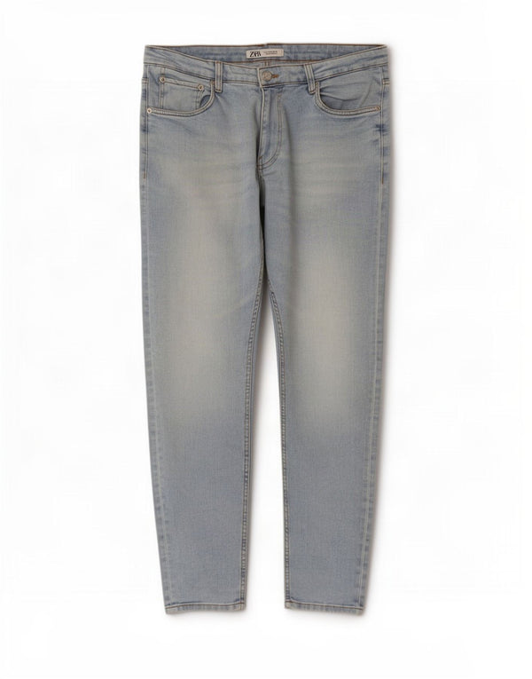 Jeans slim da uomo Zara EU 46 XL W36 L30 Blu