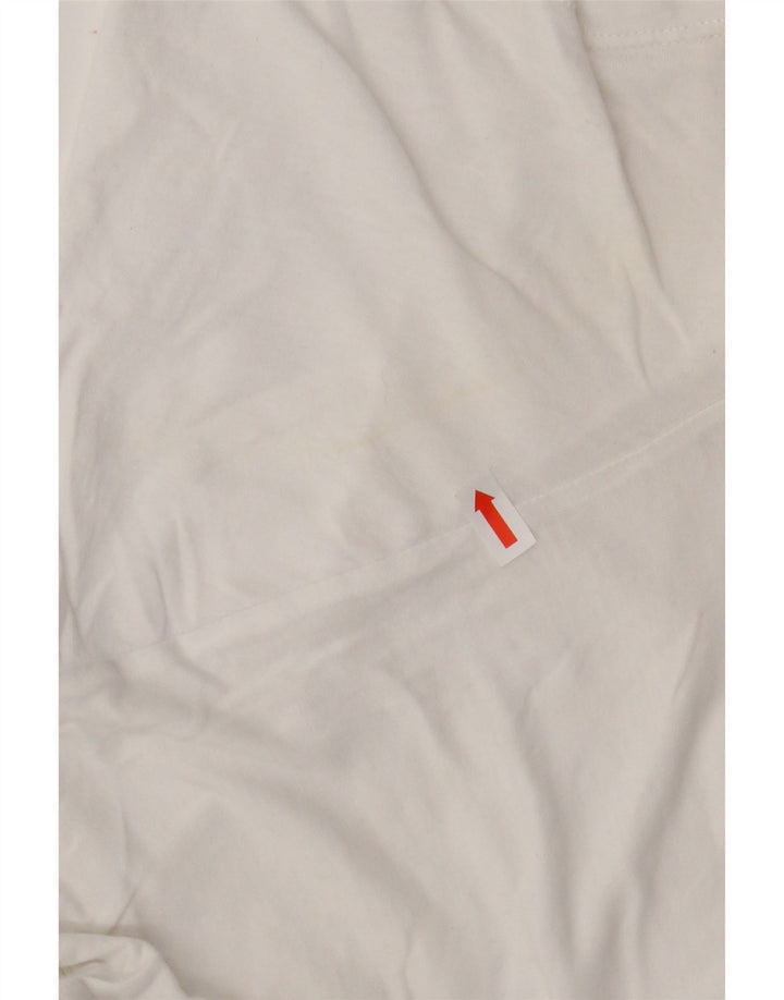 REISS Mens T-Shirt Top Medium White