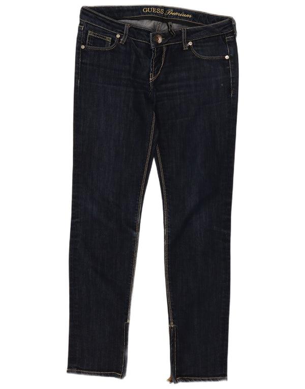 Jeans skinny da donna GUESS W28 L28 cotone blu navy