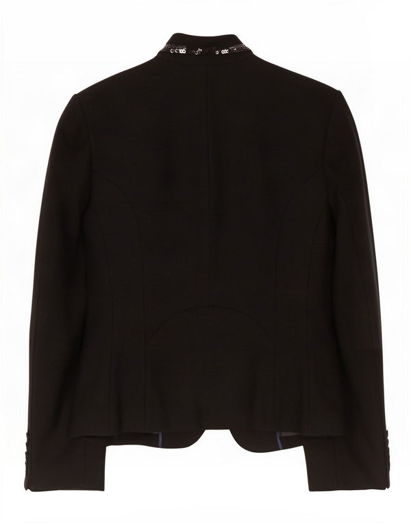 Giacca blazer da donna Edina Ronay UK 10 piccola lana nera