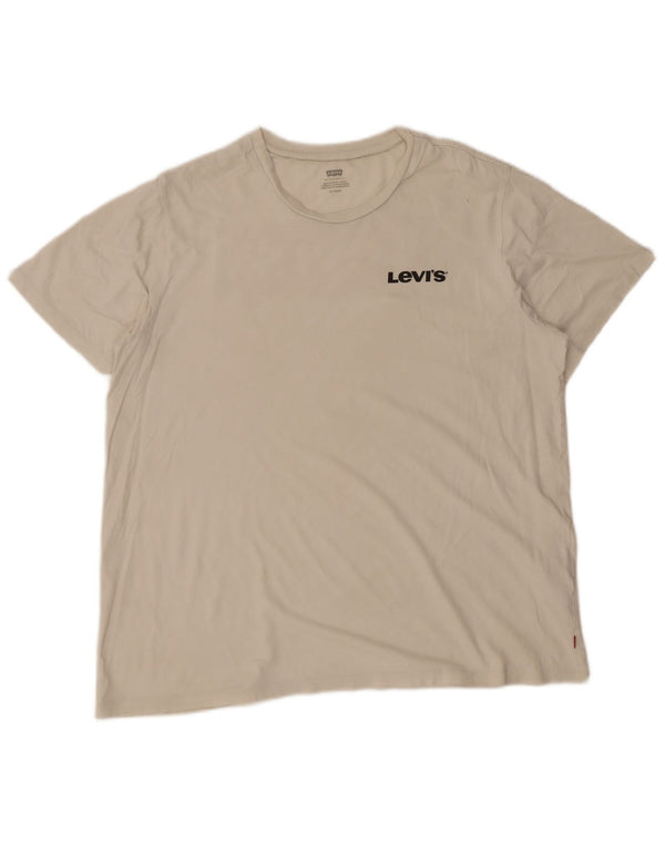 T-shirt grafica da uomo Levi's Top XL in cotone bianco