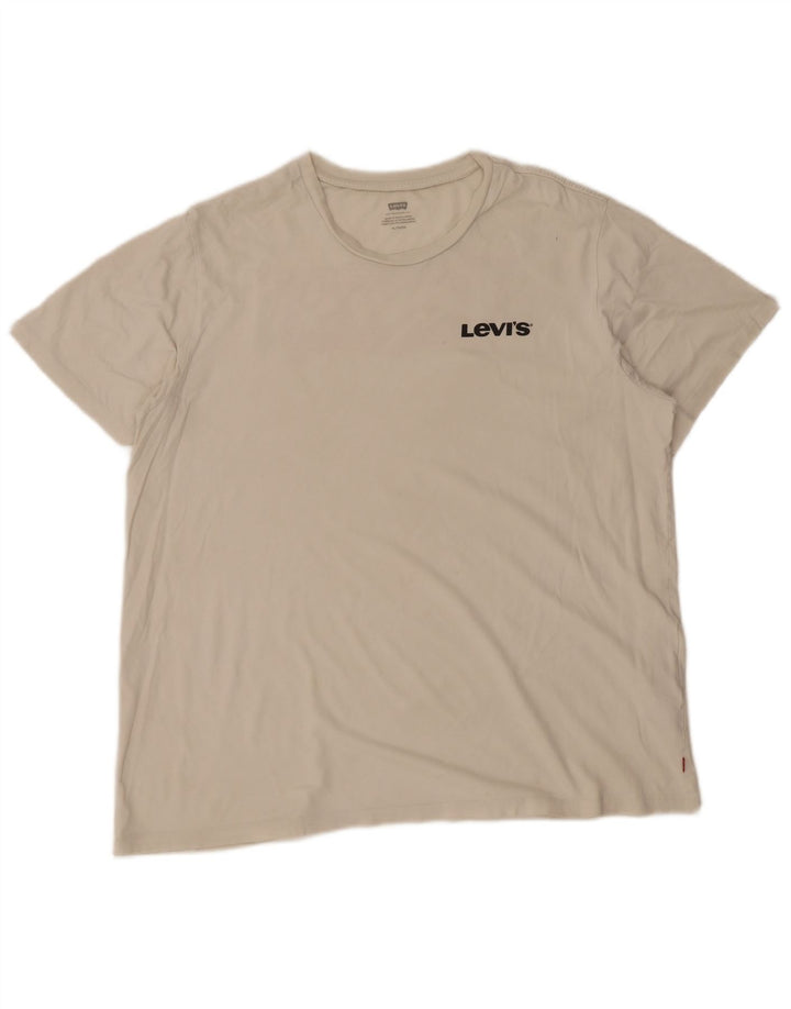 T-shirt grafica da uomo Levi's Top XL in cotone bianco