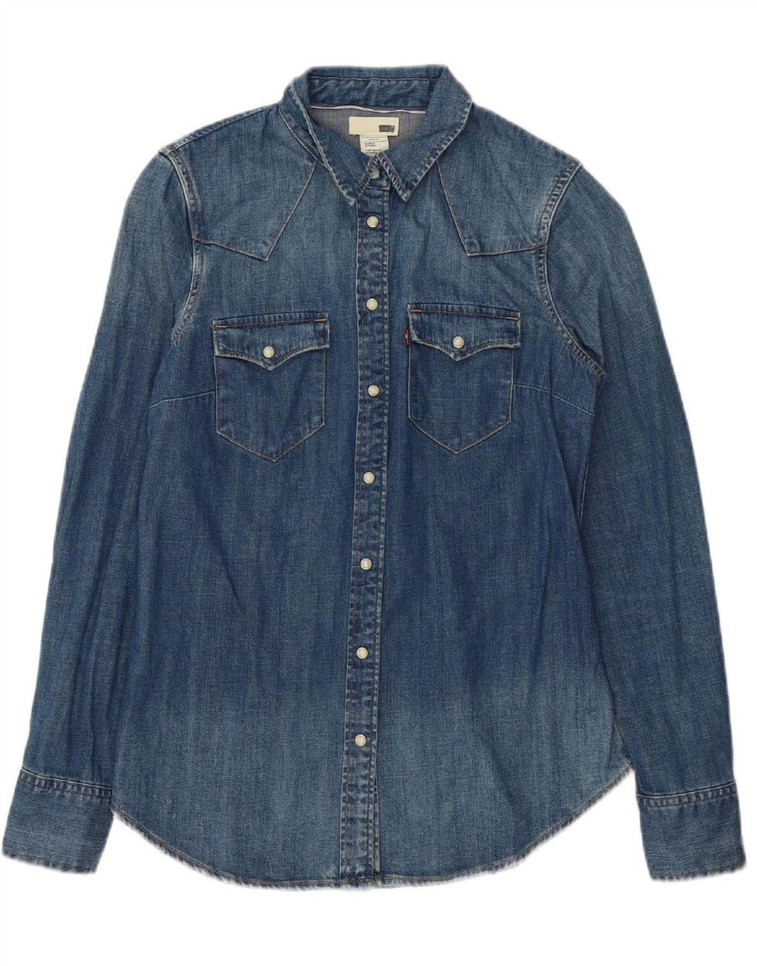 LEVI'S Mens Denim Shirt Small Blue Cotton