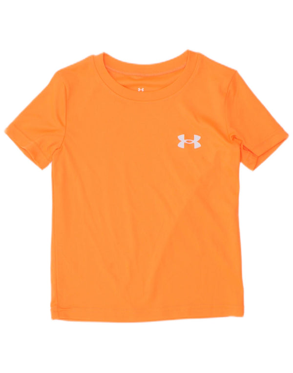 Maglietta grafica da ragazzo Under Armour Top 3-4 anni arancione