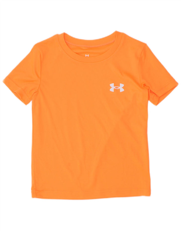Maglietta grafica da ragazzo Under Armour Top 3-4 anni arancione