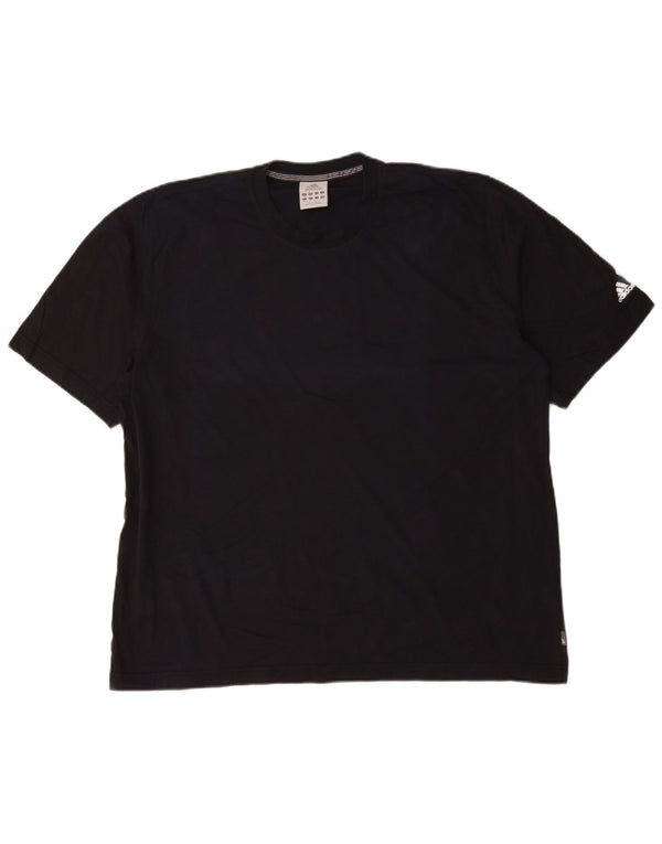 T-shirt da uomo Adidas Top 2XL cotone blu navy