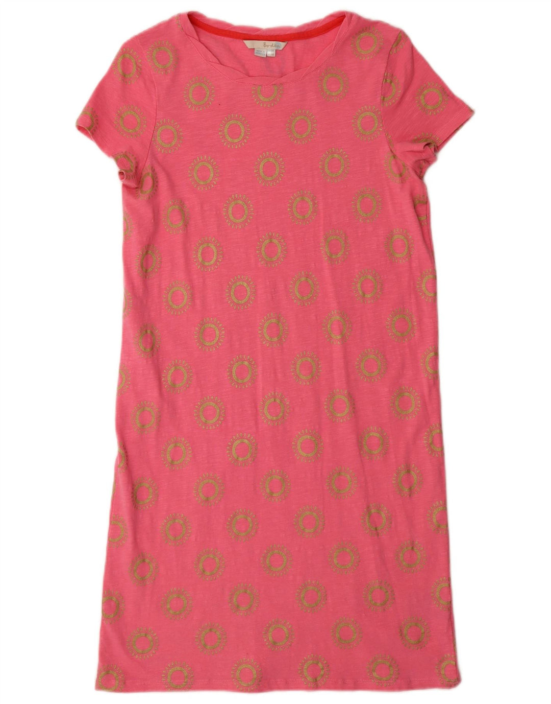 BODEN Abito T-shirt da donna UK 10 Piccolo cotone floreale rosa