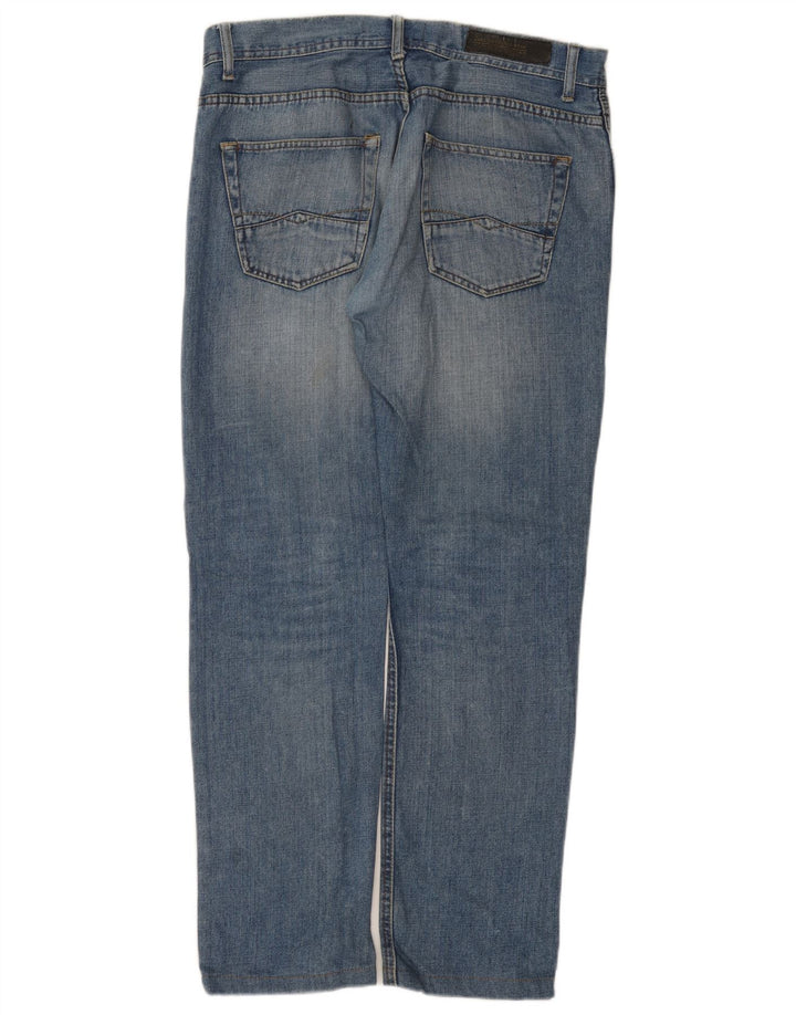 Jeans dritti da uomo Zara EU 34 Large W34 L31 Blu