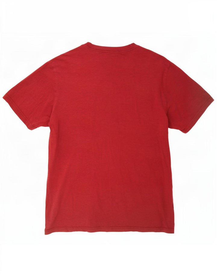 T-shirt da uomo Carhartt Top in cotone chiazzato rosso medio