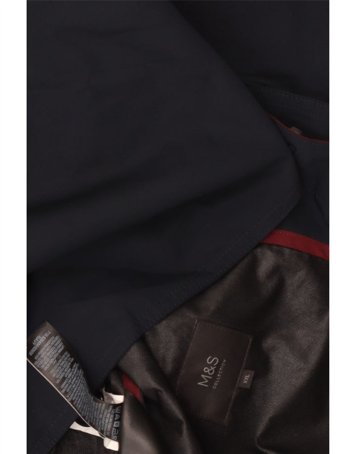 Cappotto da uomo Marks & Spencer UK 44 2XL Poliestere blu navy
