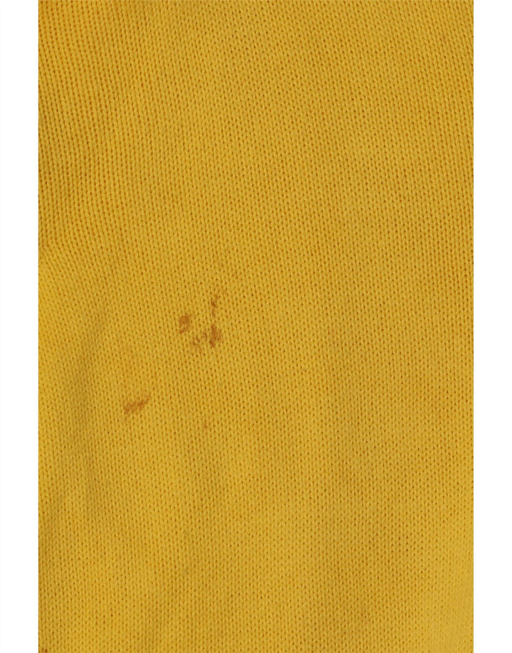 Maglione da uomo con scollo a V Brooksfield in cotone giallo medio