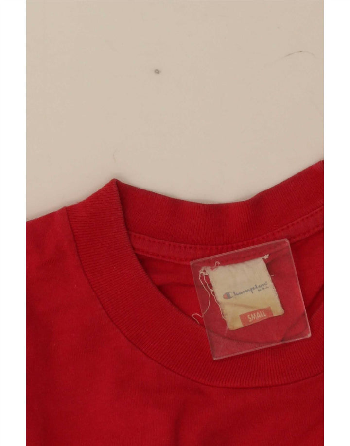 T-shirt grafica da uomo Champion Top piccola rossa