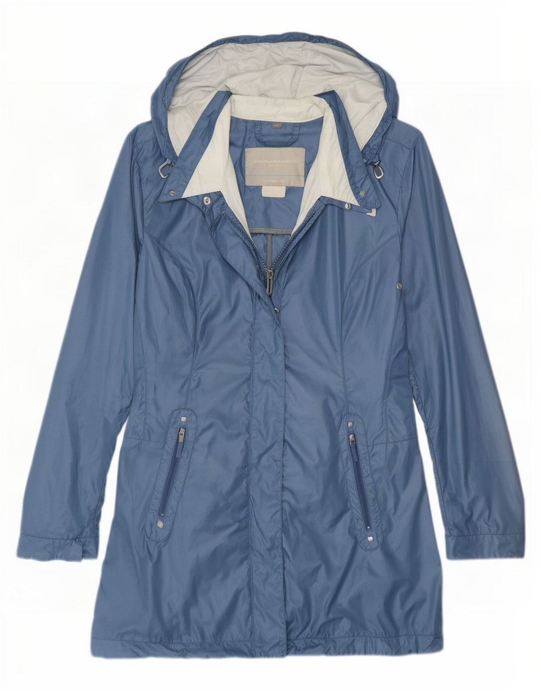 Impermeabile con cappuccio da donna PEUTEREY IT 46 Large Blu