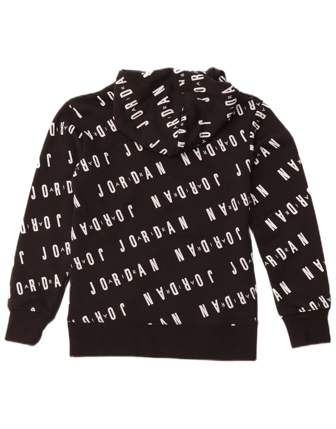 JORDAN Felpa con cappuccio grafica per ragazzi 8-9 anni piccola in cotone nero