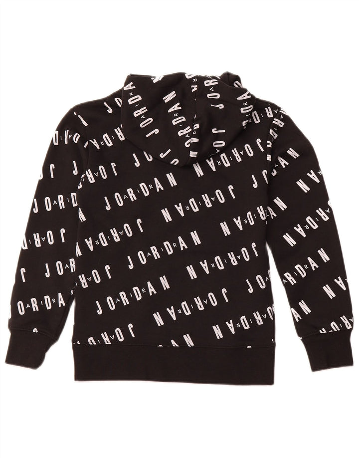 JORDAN Felpa con cappuccio grafica per ragazzi 8-9 anni piccola in cotone nero