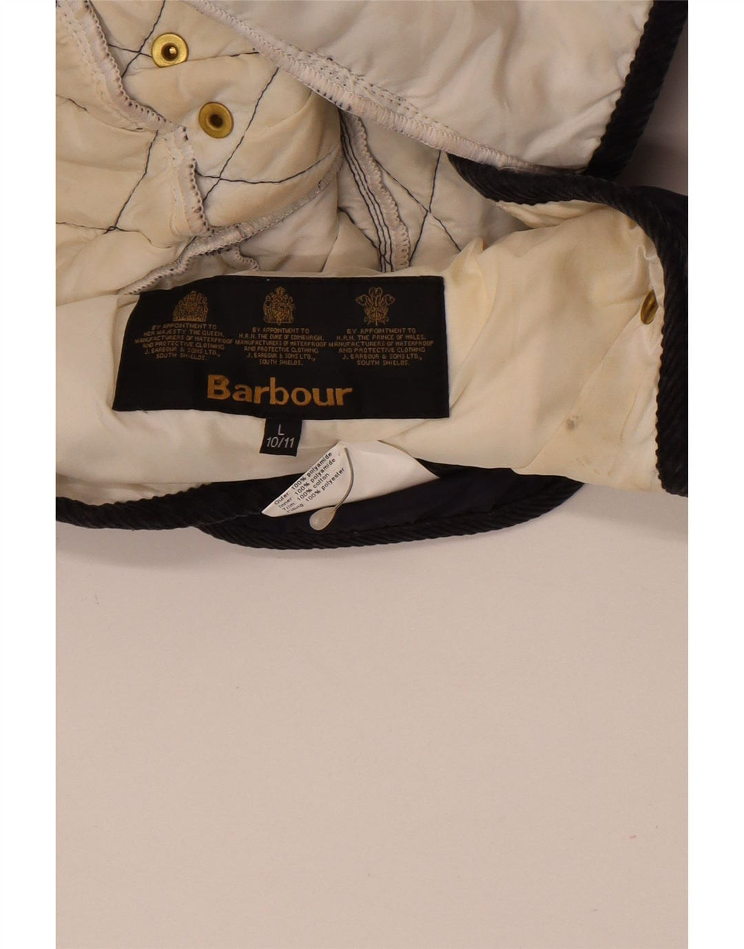 Giacca trapuntata per ragazze Barbour 10-11 anni grande in poliammide blu navy