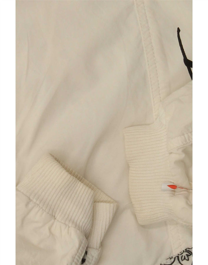 Giubbotto bomber oversize con grafica da donna Lily Farouche US 2 XS Bianco Paisley