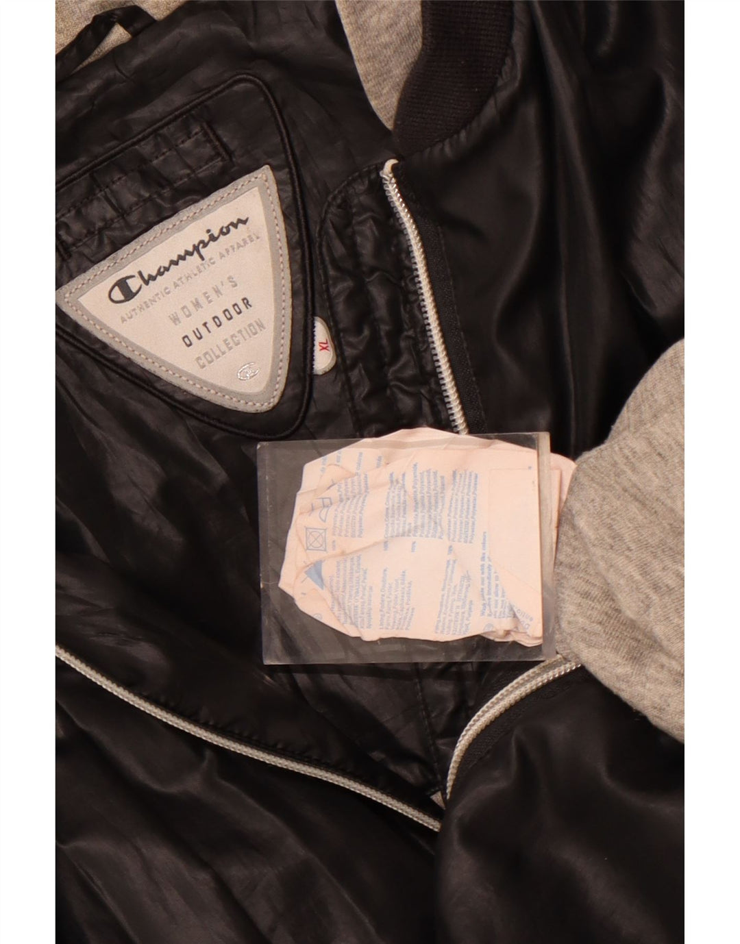 Giacca bomber con cappuccio da donna Champion UK 18 XL poliestere nero