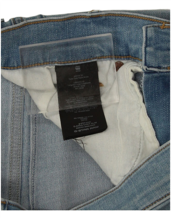 Jeans slim da uomo G-Star W32 L32 cotone blu