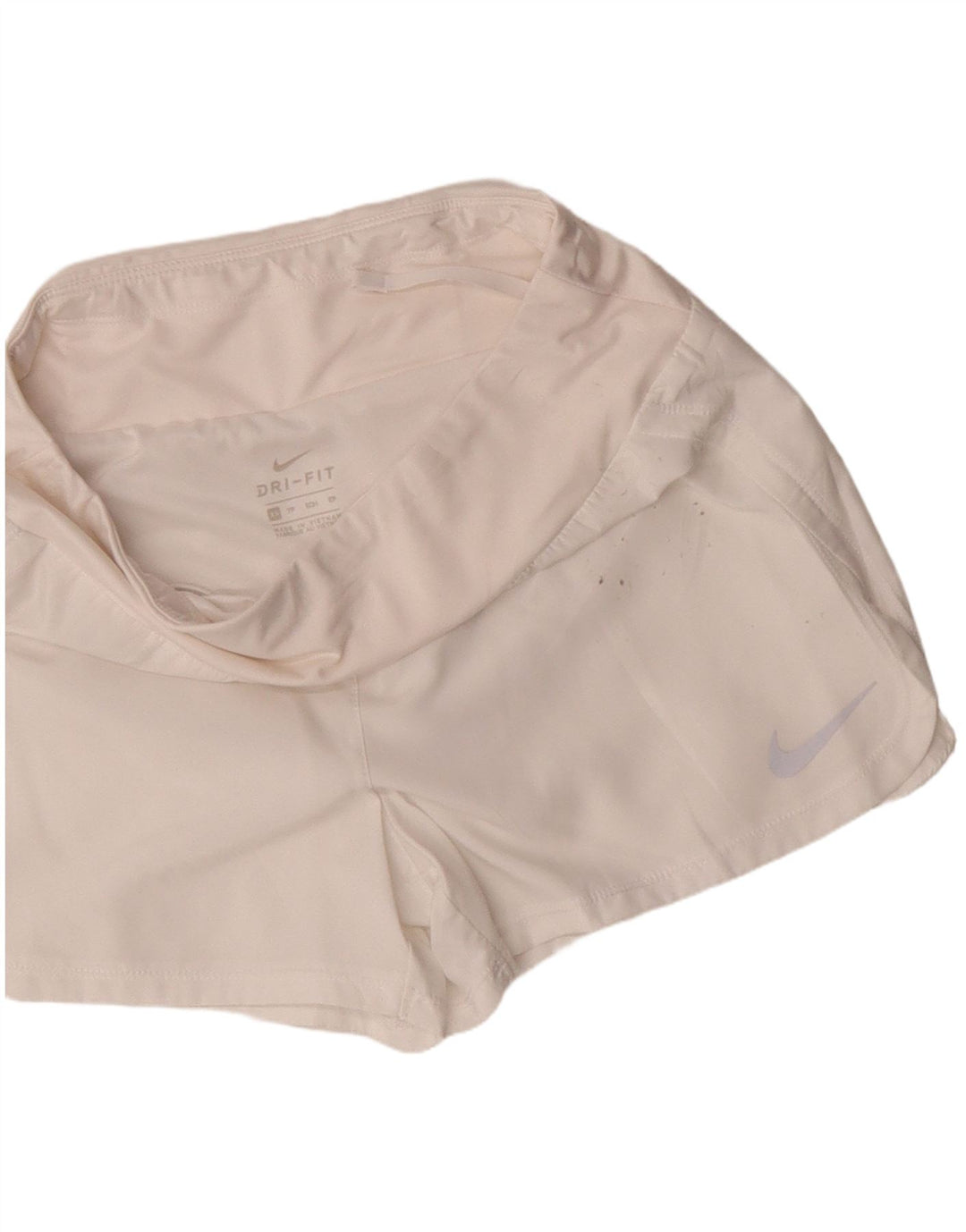 Pantaloncini sportivi Nike Dri Fit da donna UK 6 XS bianchi