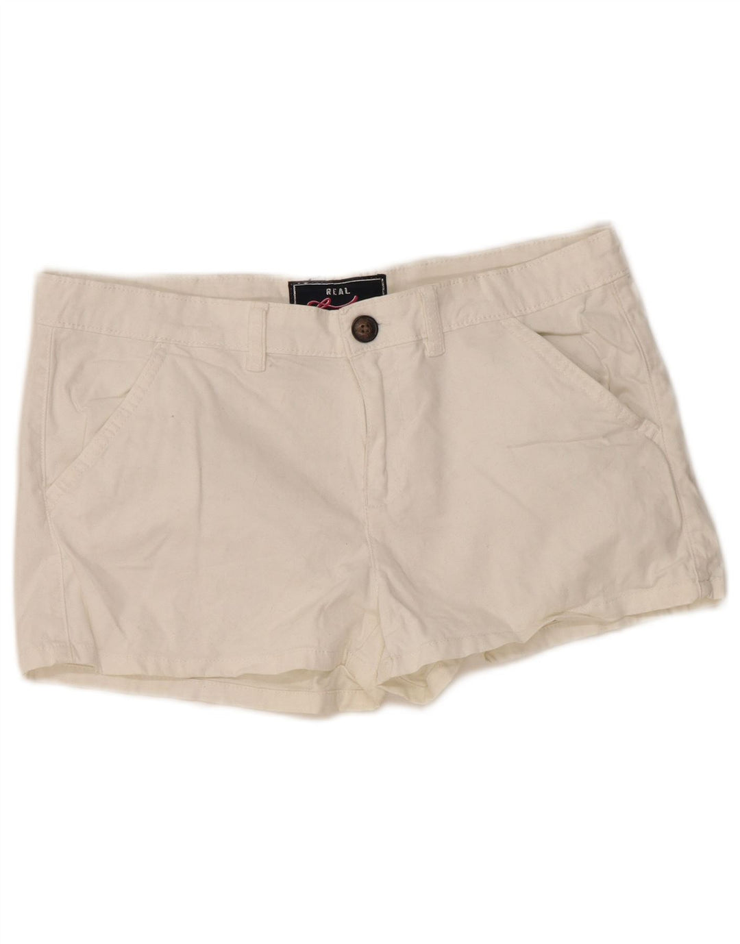 Pantaloncini chino da donna Superdry medi W34 cotone bianco