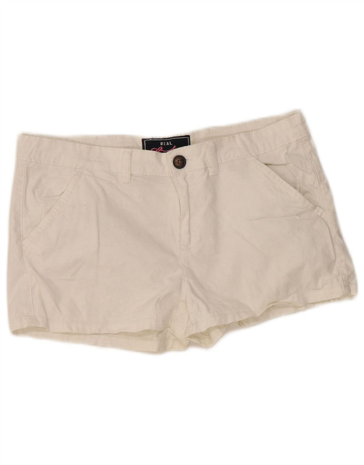 Pantaloncini chino da donna Superdry medi W34 cotone bianco