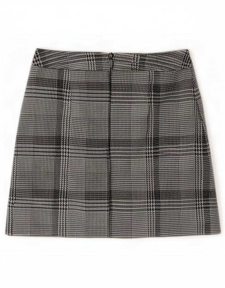 Minigonna da donna Marks & Spencer UK 10 piccola W28 pied de poule blu