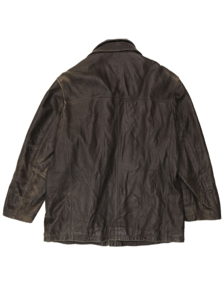 Giacca in pelle da uomo Commander IT 52 XL in pelle nera