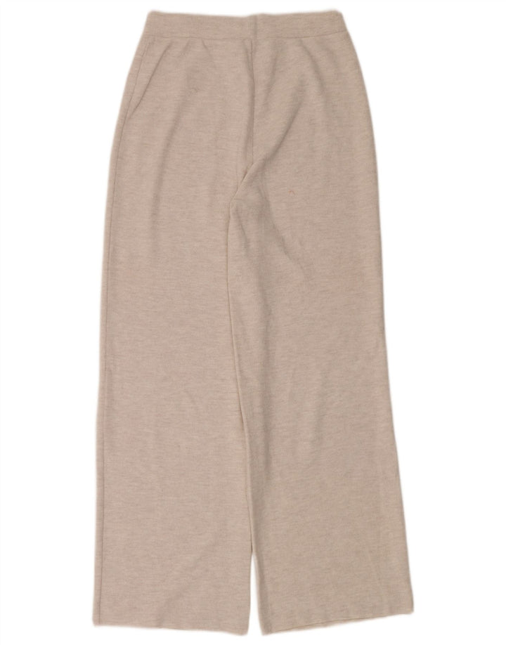 Pantaloni da tuta da donna Zara UK 12 Poliestere screziato beige medio