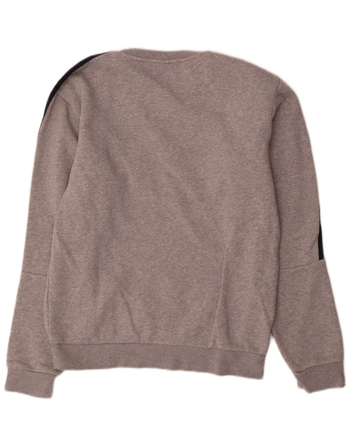 Felpa Adidas Uomo Maglione Cotone Grigio Medio