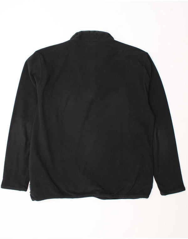 Maglione in pile Adidas Climawarm Zip Neck da uomo UK 42/44 Large Poliestere nero