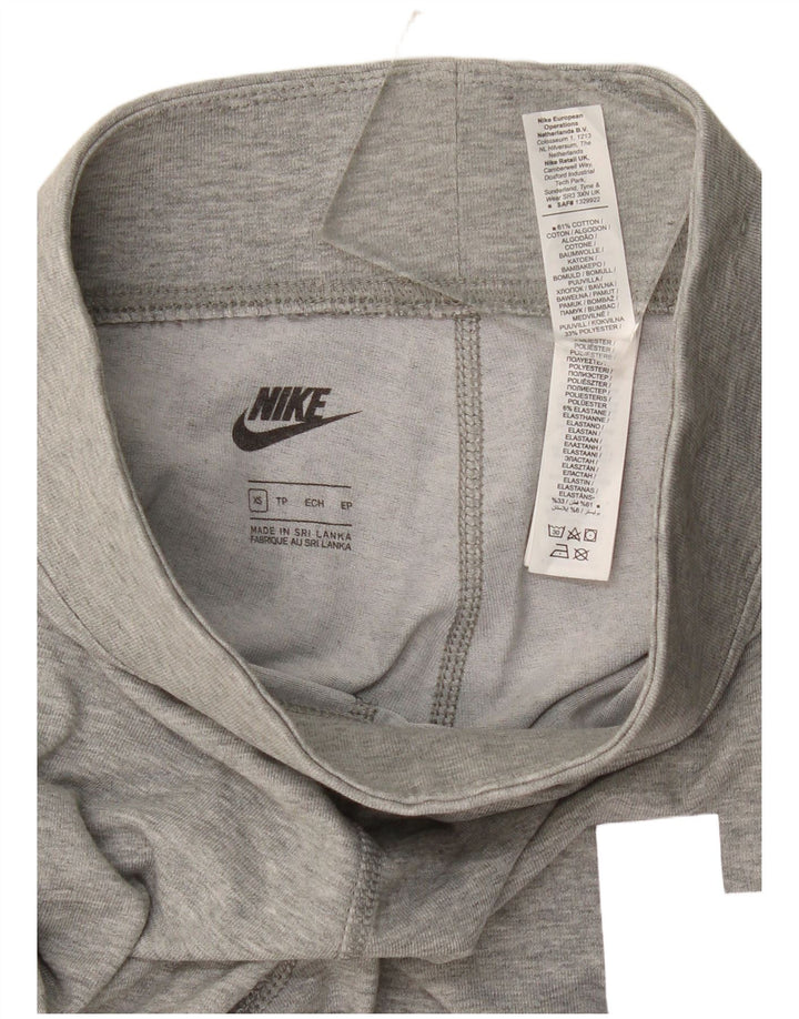 Leggings grafici da donna Nike UK 4 XS cotone grigio