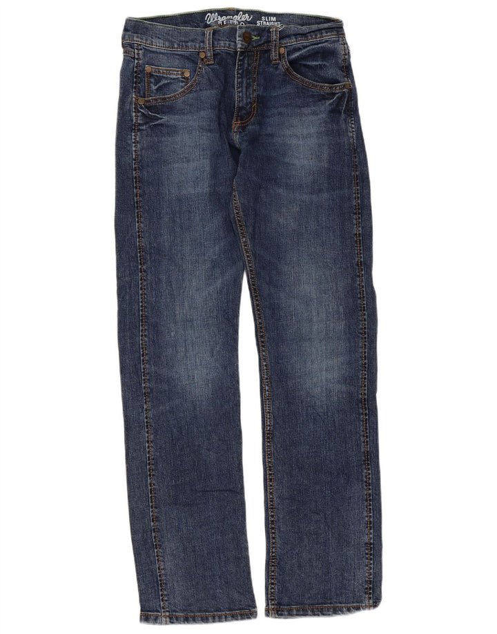 Jeans dritti slim retrò da donna Wrangler W28 L30 Blu