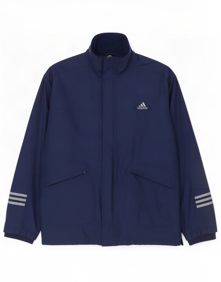 Giacca a vento da uomo Adidas UK 40/42 medio poliestere blu navy